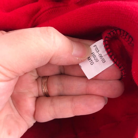 Dale Earnhardt Jr. Red Black Signature Sweater 475 - Picture 4 of 5